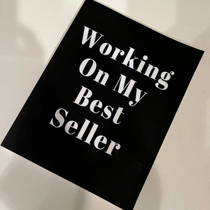 Lined Writing Journal - Working on My Best‎ Seller